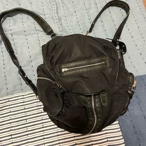 Alexander Wang, Marti Bag/backpack Nylon and Leather, Large